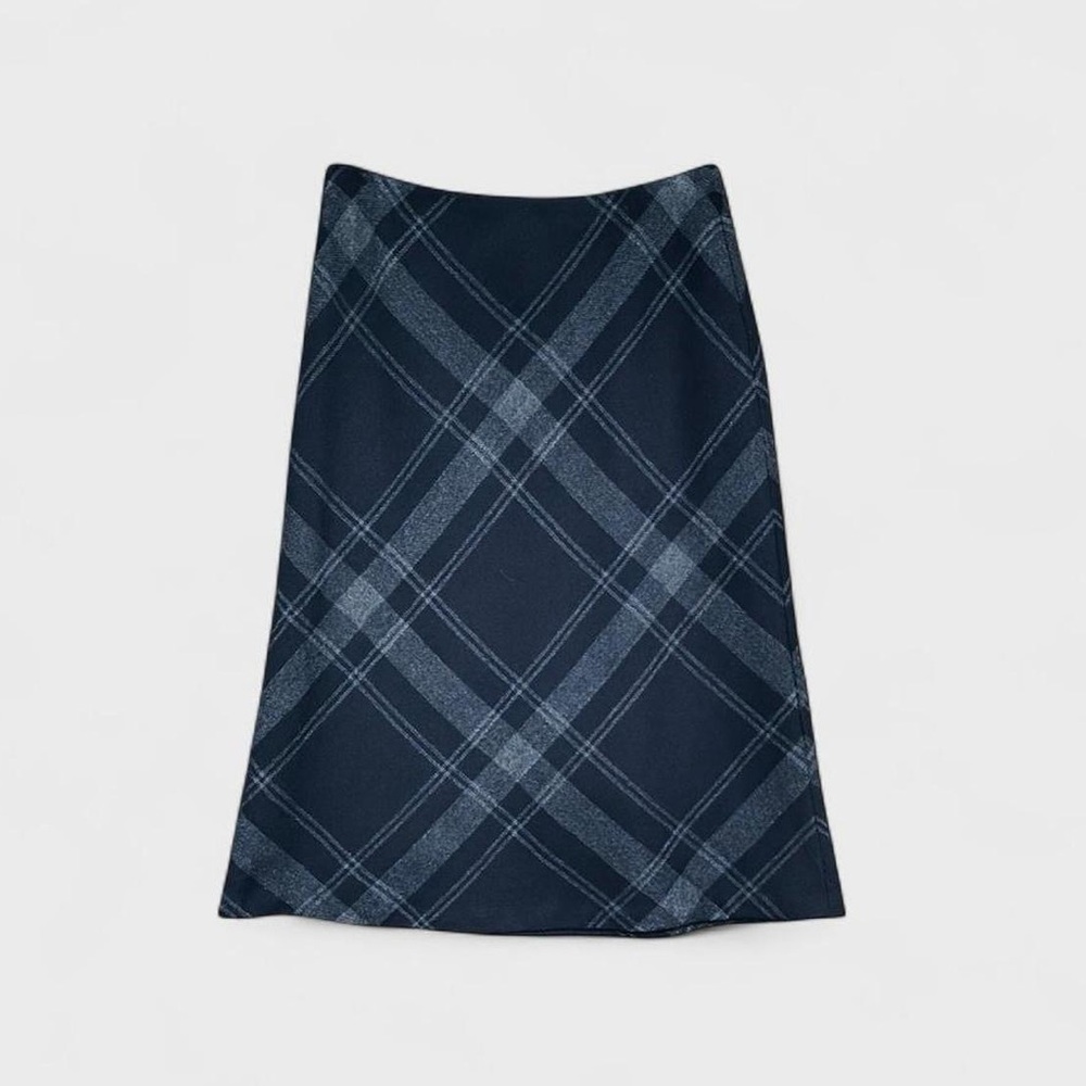 🇺🇸 MADE IN USA Vintage Jones New York 100% Worsted Wool Plaid Skirt